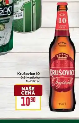 Billa Krušovice 10 0,5l nabídka