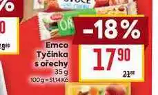 Billa Emco Tyčinka s ořechy 35g nabídka
