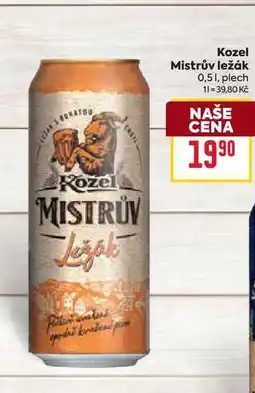 Billa Kozel Mistrův ležák 0,51, plech nabídka