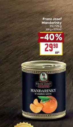 Billa Franz Josef Mandarinky 312/175 g nabídka