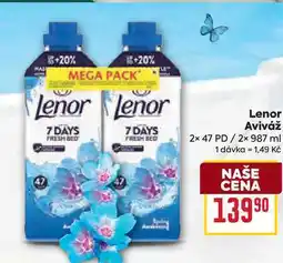 Billa Lenor Aviváž 2x 47 PD/2x 987 ml nabídka