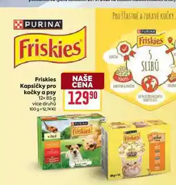 Billa Friskies Kapsičky pro kočky a psy 12x 85 g nabídka
