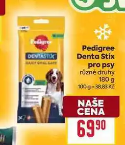 Billa Pedigree Denta Stix pro psy různé druhy 180 g nabídka