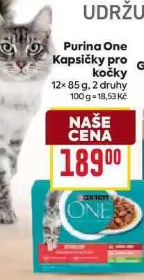 Billa Purina One Kapsičky pro kočky 12× 85 g nabídka
