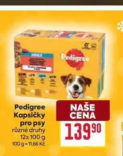 Billa Pedigree Kapsičky pro psy různé druhy 12x 100 g nabídka