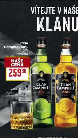 Billa Clan Campbell 40% 0,7l nabídka