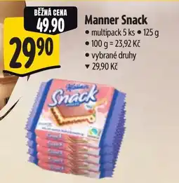 Albert Manner Snack nabídka