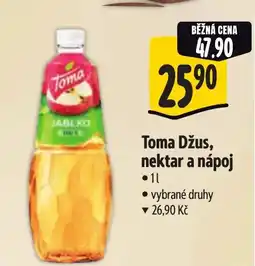 Albert Toma Džus, nektar a nápoj nabídka