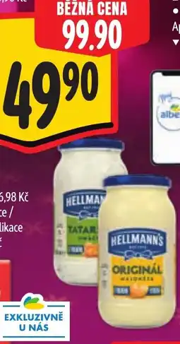 Albert Hellmann's Tatarská omáčka/Majonéza nabídka