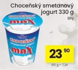 Kubík potraviny Choceňský smetanový jogurt nabídka