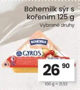 Kubík potraviny Bohemilk sýr s kořením nabídka