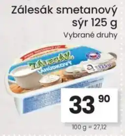 Kubík potraviny Zálesák smetanový sýr nabídka