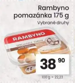 Kubík potraviny Rambyno pomazánka nabídka