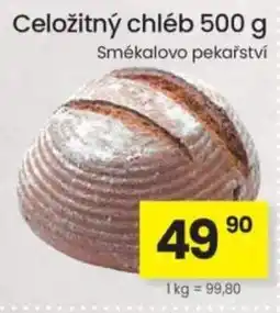 Kubík potraviny Celožitný chléb nabídka