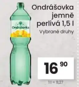 Kubík potraviny Ondrášovka jemně perlivá nabídka