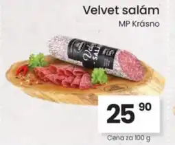 Kubík potraviny Velvet salám nabídka