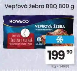 Kubík potraviny Vepřová žebra BBQ nabídka