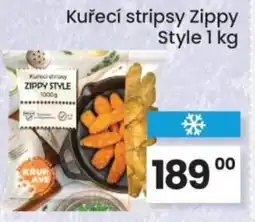 Kubík potraviny Kuřecí stripsy Zippy Style nabídka