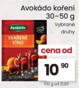 Kubík potraviny Avokádo koření nabídka