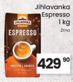 Kubík potraviny Jihlavanka Espresso nabídka