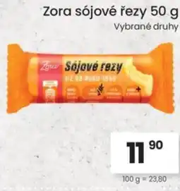 Kubík potraviny Zora sójové řezy nabídka