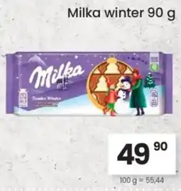 Kubík potraviny Milka winter nabídka