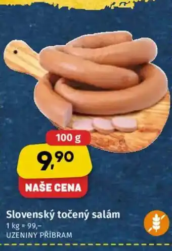 Coop Slovenský točený salám nabídka