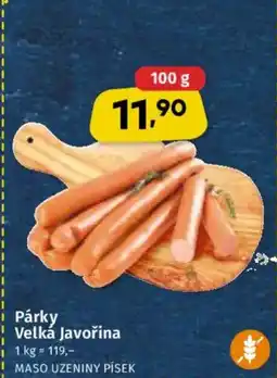 Coop Párky Velká Javořina nabídka