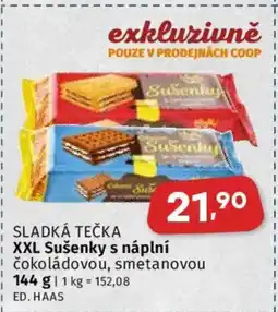 Coop SLADKÁ TEČKA XXL Sušenky s náplní nabídka