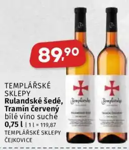 Coop TEMPLÁŘSKÉ SKLEPY Rulandské šedé ,Tramín červený nabídka