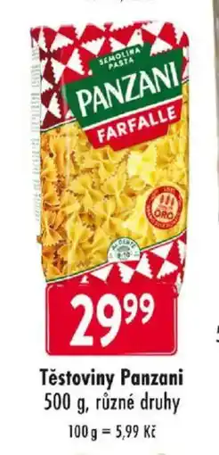 Astur&Qanto PANZANI Těstoviny nabídka