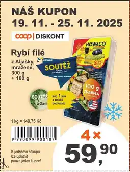 COOP DISKONT NOWACO Rybí filé nabídka
