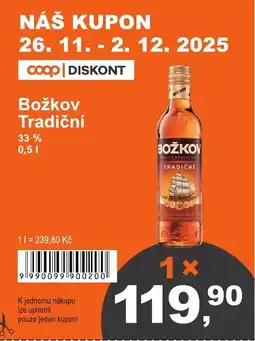 COOP DISKONT Božkov Tradiční nabídka