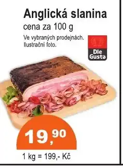 COOP DISKONT Anglická slanina nabídka