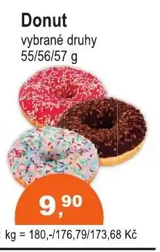COOP DISKONT Donut nabídka