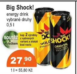 COOP DISKONT Big Shock! energy drink nabídka