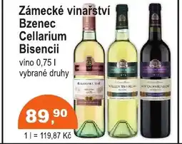 COOP DISKONT Zámecké vinařství Bzenec Cellarium Bisencii nabídka