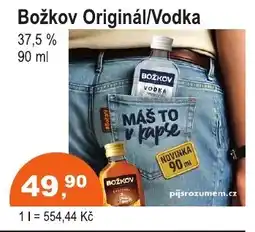 COOP DISKONT Božkov Originál/Vodka nabídka