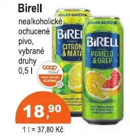 COOP DISKONT BIRELL nealkoholické ochucené nabídka
