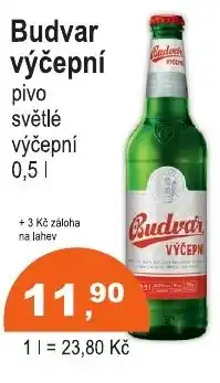 COOP DISKONT Budvar výčepní nabídka