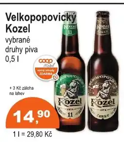 COOP DISKONT Velkopopovický Kozel nabídka