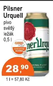 COOP DISKONT Pilsner Urquell nabídka