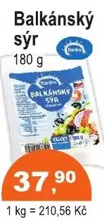 COOP DISKONT Ranko Balkánský sýr nabídka