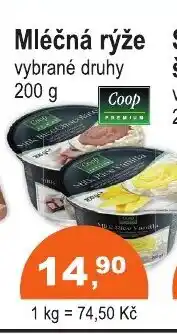 COOP DISKONT Mléčná rýže nabídka
