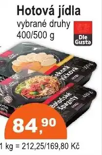 COOP DISKONT Hotová jídla nabídka