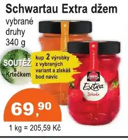 COOP DISKONT Schwartau Extra džem nabídka