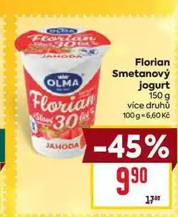 Billa Florian Smetanový jogurt 150 g nabídka