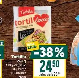 Billa Tortilla 240 g nabídka