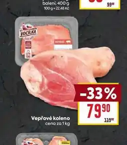 Billa Vepřové koleno cena za 1 kg nabídka