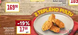 Billa Kuřecí křídla obžalovaná z teplého pultu cena za 100g nabídka